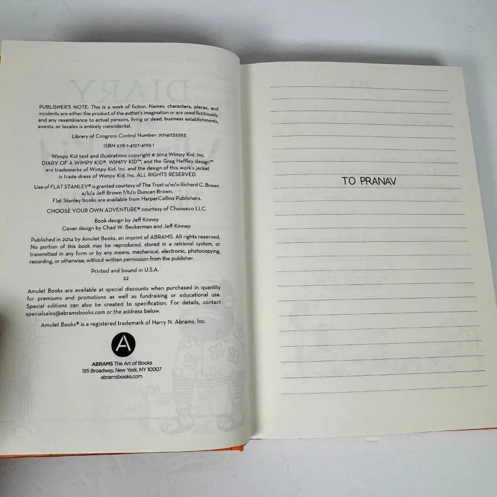 Diary of a Wimpy Kid The Long Haul Jeff Kinney 2014 Hardcover Illustrated Amulet